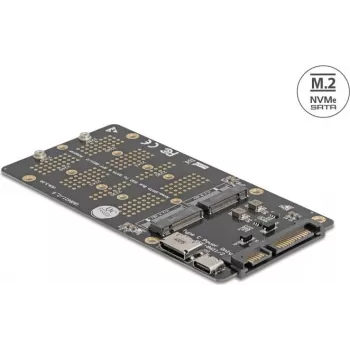 DELOCK M.2 Key M NVMe SSD to OCuLink SFF-8612 converter adapter (model 64294)