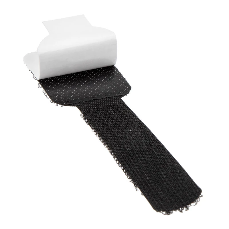 LABEL THE CABLE PRO Wall Velcro Cable Holder Set of 50 - black