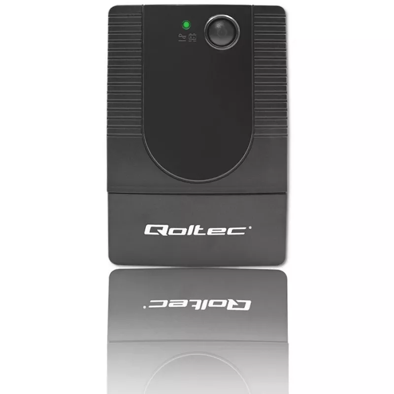 Qoltec 53774 uninterruptible power supply (UPS) Line-Interactive 1 kVA 600 W 1 AC outlet(s)