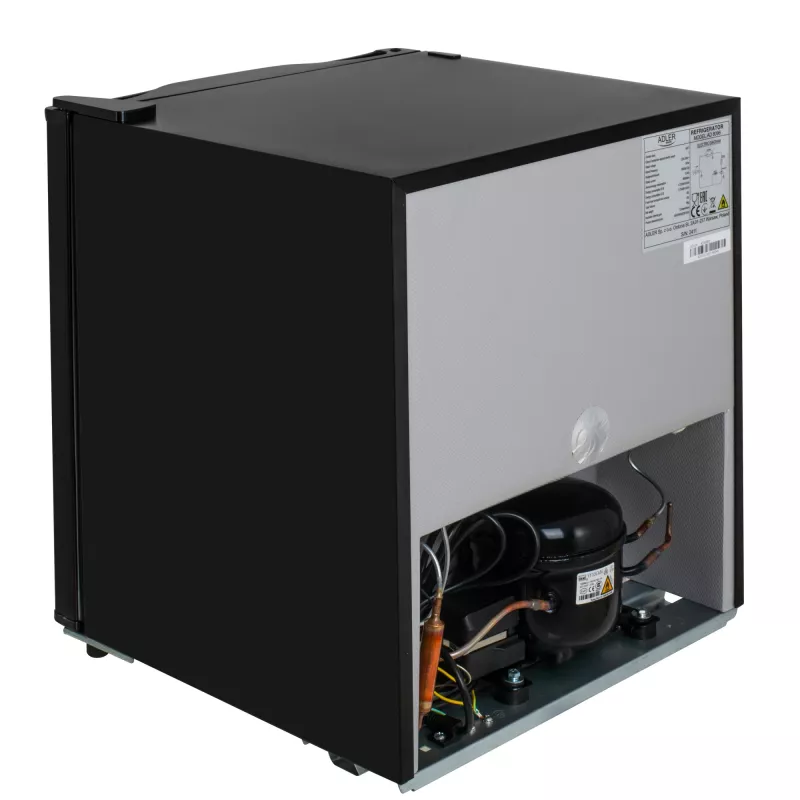 Adler Refrigerator | AD 8096 | Energy efficiency class E | Free standing | Larder | Height 49.5 cm | Fridge net capacity 45 L | 39 dB | Black