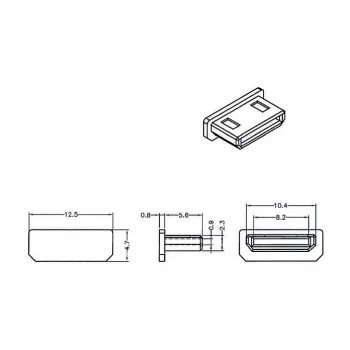 Socket safety cover HDMI mini-C DeLOCK 64028
