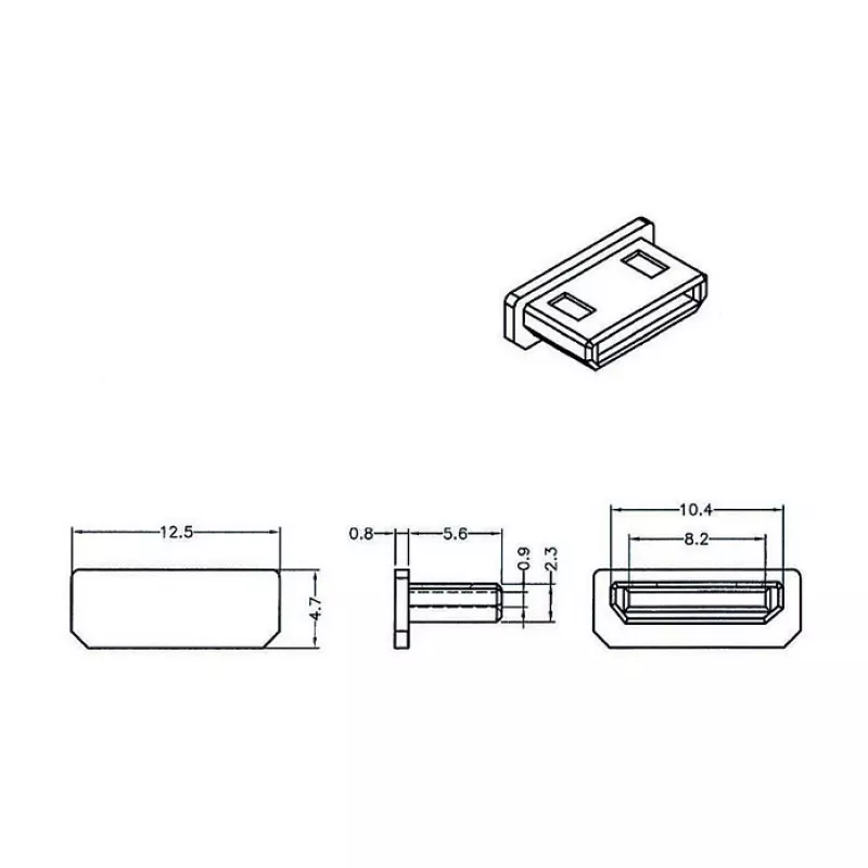 Socket safety cover HDMI mini-C DeLOCK 64028