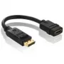 Purelink PureInstall PI155 - Video- / Audio-Adapter - DisplayPort / HDMI - 28 AWG - DisplayPort (M) - HDMI, 19-pin (W) - 10cm - Shielded - Black (PI155)