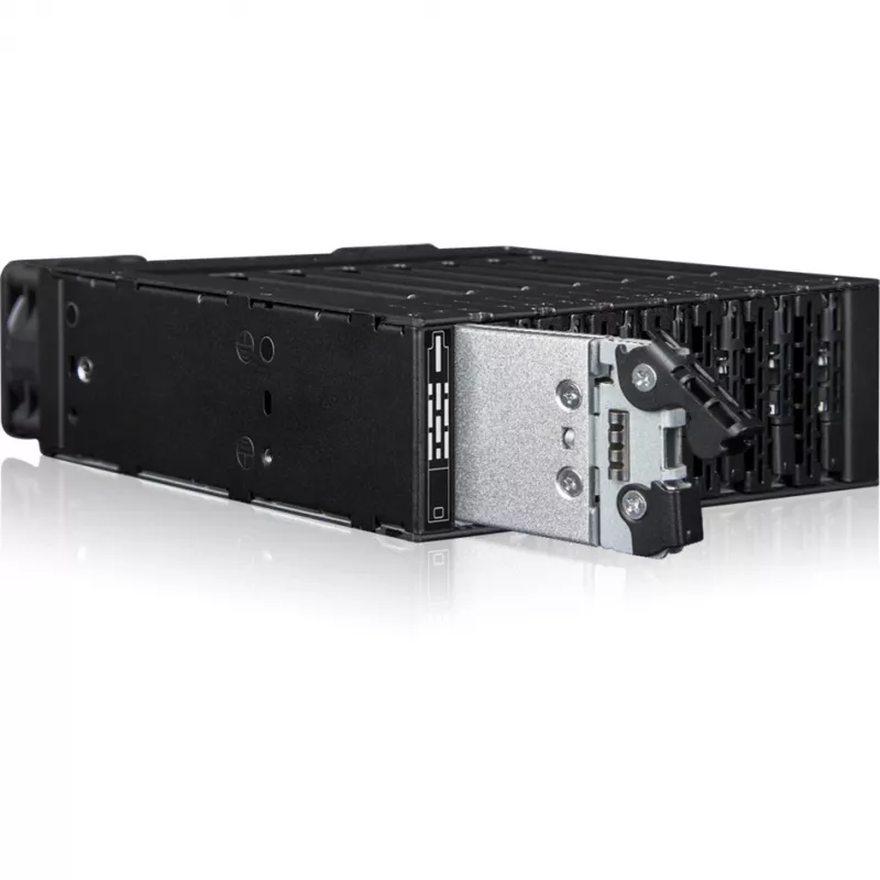 ICY DOCK - MB873MP-B V2 - ToughArmor - 8 Bay M.2 NVMe SSD PCIe 4.0 Mobile Rack Enclosure for External 5.25 Drive Bay (8 x OCuLink SFF-8612)