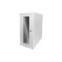 Digitus Computer housing with glass door, rolling, lockable, with ventilation slits
