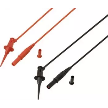 Voltcraft MSL-525 Test Lead 4 mm safety-Plug 1.2 m Red Black 1 Pair (VC-17182165)