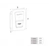 Wall‑mount EV charging station Hager witty one 11 kW 3‑phase with Type 2 socket, RFID, Bluetooth, 4.5 m cable, IP55, IK10
