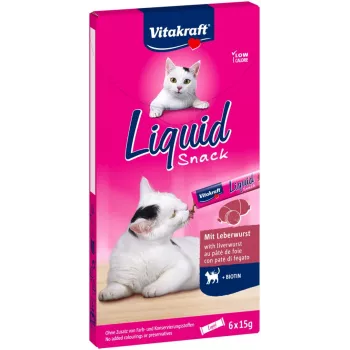 Cat treat Vitakraft VITAKRAFT Liquid Snack paste chicken 6 x 15 g