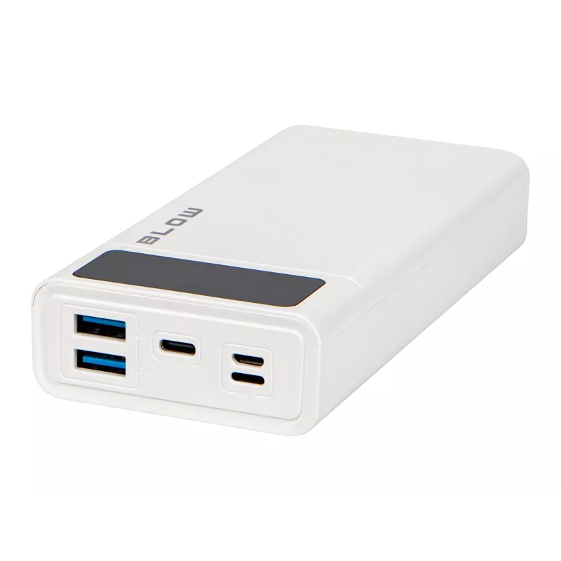 Portable Power Bank BLOW PB20E 20000mAh QC+PD 20W with USB-C, 2×USB-A, Lightning input, polymer battery