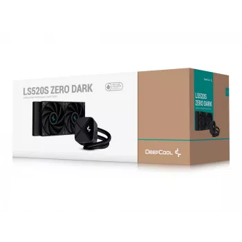 All-in-one liquid cooler DeepCool LS520S — 120 mm fans, 500–2250 RPM, black, supports LGA1700/AM5/TR4