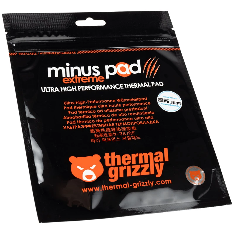 Thermal pad Thermal Grizzly TG-MPE-120-20-15 Density 3.38 g/cm³ Pink 20x120x1.5 mm