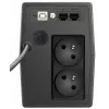 Uninterruptible Power Supply PowerWalker VI 800 SCL FR — Line‑Interactive UPS 0.8 kVA (480 W), 2 Type E outlets, USB, RJ-45/RJ-11, 12V 9Ah battery, tower, black