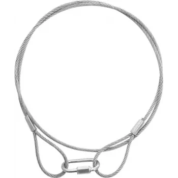 Steel cable EUROLITE 900 x 3 mm, silver — flexible stainless steel wire rope