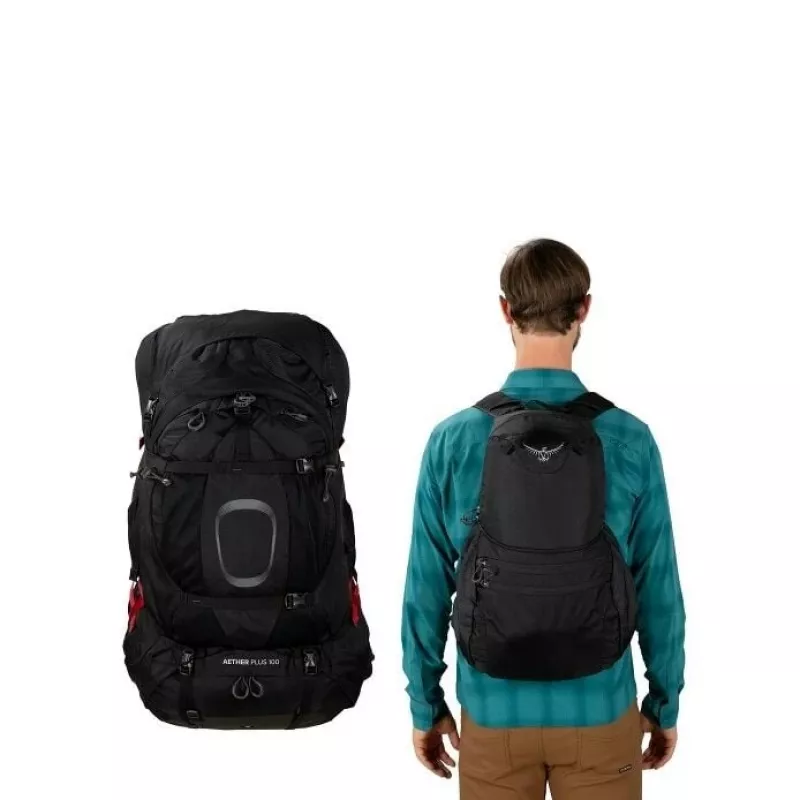 Osprey Aether Plus 85 Trekking backpack L/XL Black