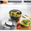 Salad spinner GEFU Speedwing 28150 — 5 L transparent bowl, button control, plastic housing