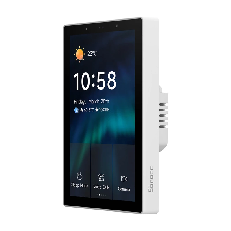 Smart control panel Sonoff NSPanel Pro — Wi‑Fi, Bluetooth, Zigbee, wall-mounted smart home interface
