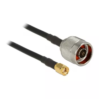 Coaxial Cable DeLOCK 89466 10m N plug SMA plug Black