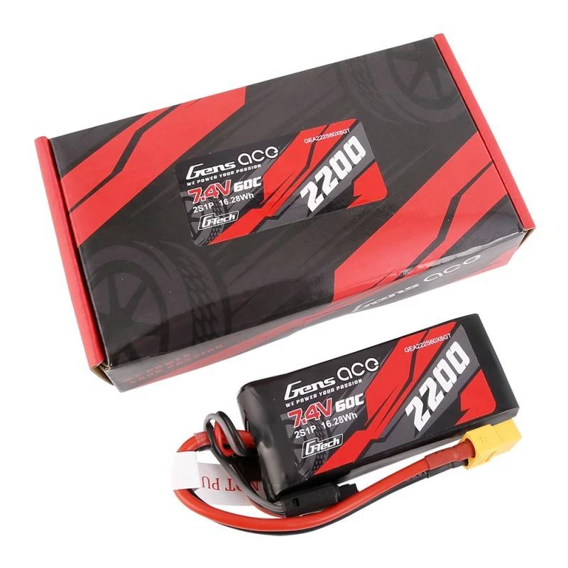 Battery Gens ace G-Tech 2200mAh 7.4V 60C 2S1P Lipo