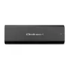 SSD enclosure QOLTEC 50312 Black for single M.2 SATA drive, USB Type-C (USB 2.0 / 3.2 Gen 1)