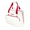 Carry Case SINGER 25010000204 portable sewing machine storage, cream and red, lightweight with handle