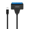 SAVIO SATA to USB-C interface cable AK-69, SATA female to USB-C male, USB 3.2 Gen 1 (5 Gbit/s), 0.25 m, black