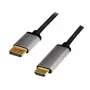 LogiLink CDA0107 video cable adapter 2 m DisplayPort HDMI Black Grey