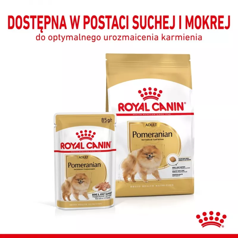 Dry dog food Royal Canin Pomeranian Adult 3 kg — small-breed formula for adult Pomeranians