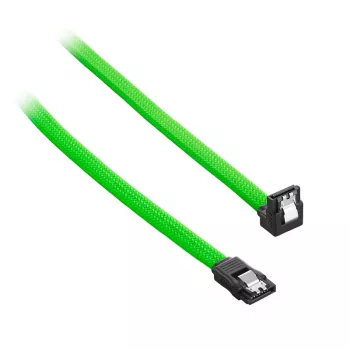 CableMod ModMesh - SATA-Cable - Serial ATA 150/300/600 - SATA (W) right-angled to SATA (W) - 60cm - Light Green (CM-CAB-RSAT-N60KLG-R)