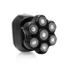 Head shaver ETA Jason 534390000 black ? 7-blade rotary head shaver, Li-Ion rechargeable, washable, 60 min runtime