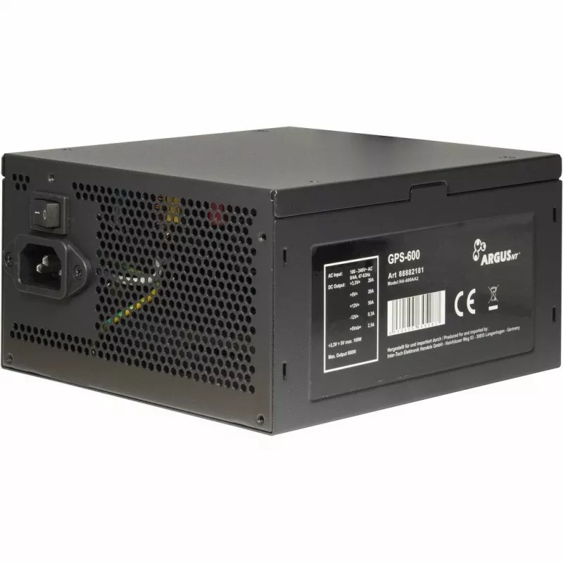 Power Supply Inter-Tech Argus GPS-600 600W 80+ Gold