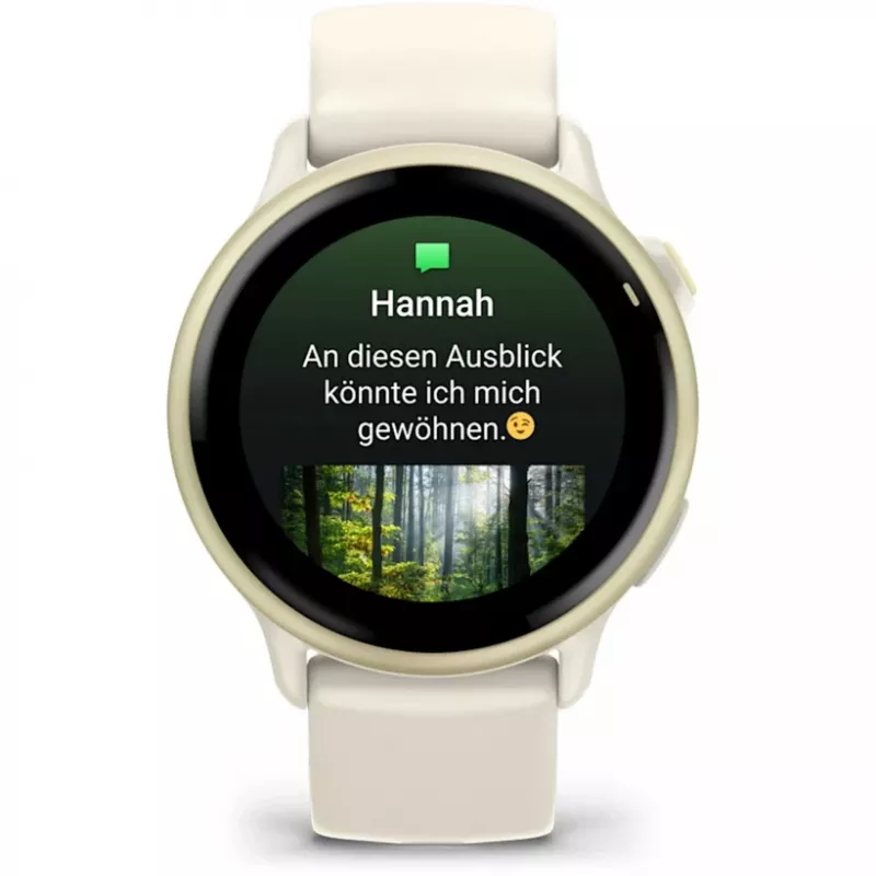 Garmin vívoactive 6 3.05 cm (1.2) AMOLED 42 mm Digital 390 x 390 pixels Touchscreen White Wi-Fi GPS (satellite)
