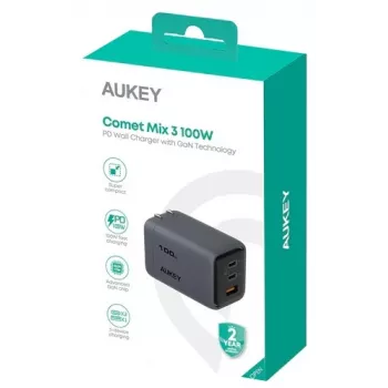 Comet Mix 3 Wall Charger PA-C5 3xUSB (2xUSB-C i 1xUSB-A) 100W 5A QC5.0 PD3.0 AFC PPS FCP SCP