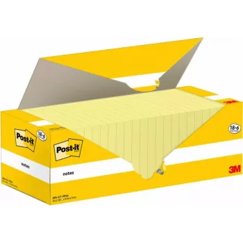 Post-It 654-CY-VP24 Sticky Notes square Yellow 100 Sheets (654-CY-VP24)
