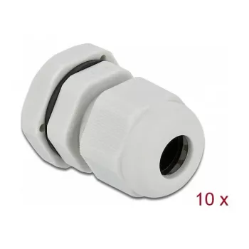 Cable Gland DeLOCK 60195 Grey Plastic 10 pc(s)