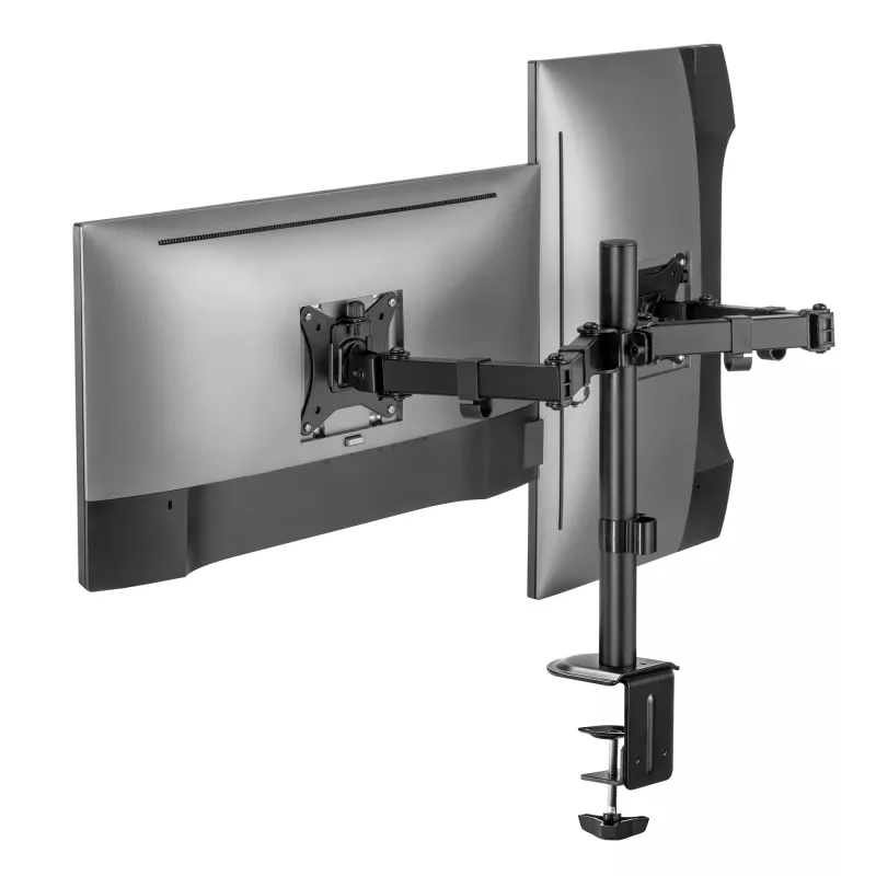 Monitor wall mount SBOX LCD-352/2-2 for 13–32 inch screens, dual arm, 2×8 kg load, VESA 100×100