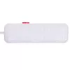 Power strip MACLEAN MCE387 W — 2 sockets, 3×USB A, 110–240V, 2500W, 1.5 m cable, white