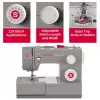 Sewing machine SINGER Heavy Duty 4432 — electric, 32 stitch patterns, 1-step buttonhole, free arm, grey