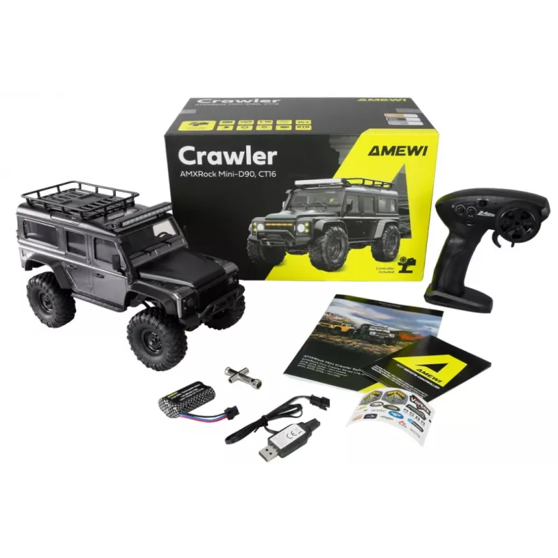 RC crawler Amewi Mini-D90 4WD 1:16 RTR scale model