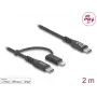 USB Cable DeLOCK 81171 2m USB C USB C/Lightning Black