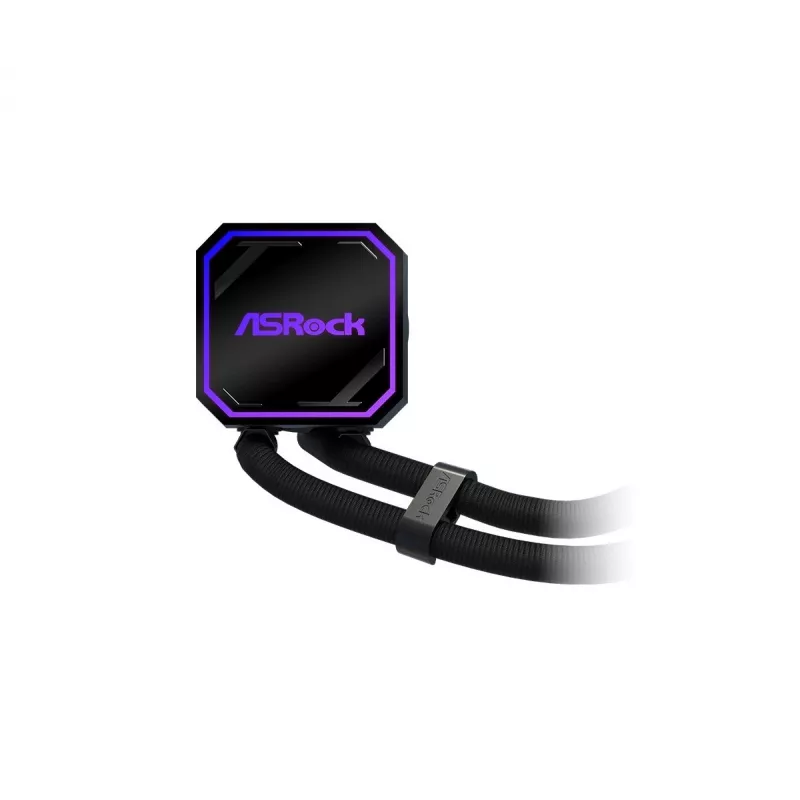 CPU cooler ASROCK Pro 360 ARGB Black — ASROCK model 90-APRA36-BAAGA6, 360mm AIO liquid cooler, ARGB lighting