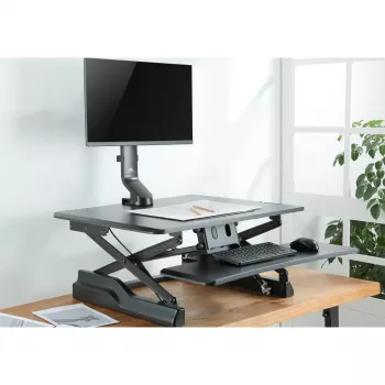 Maclean MC-853 for 1 Monitor Screen Mount Desk Mount with Computer Desk Bracket 17 to 32VESA 75x75 100x100 to 8kg (for 1 Screen)