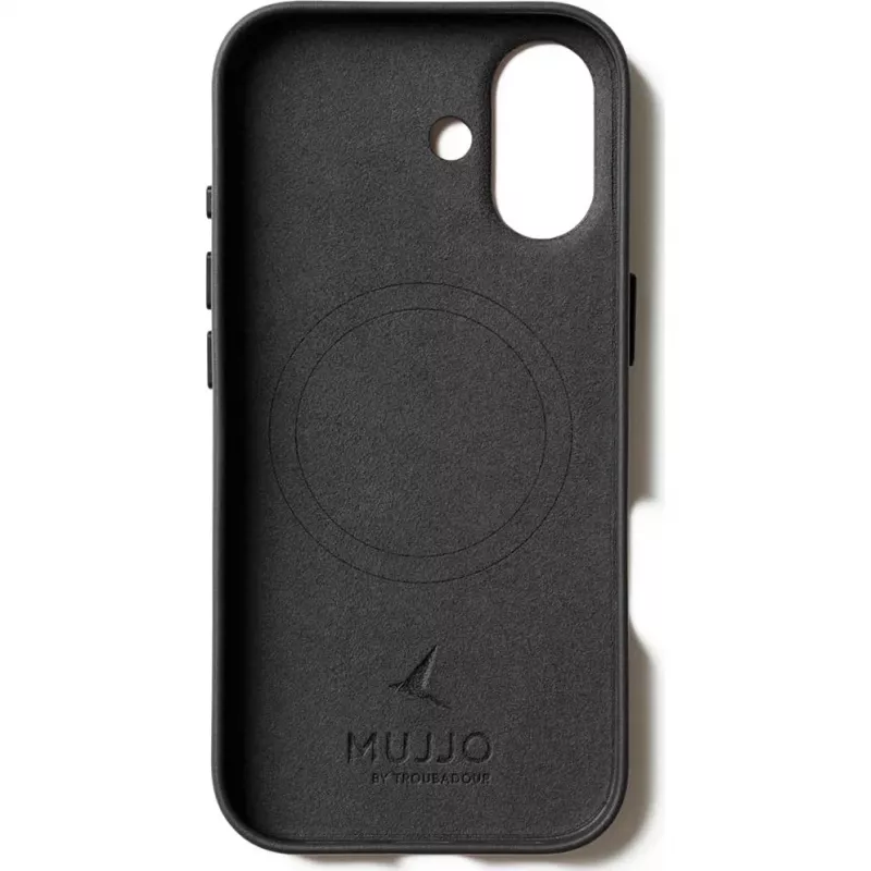 Mujjo Full Leather Case MagSafe Case for iPhone 17 Black