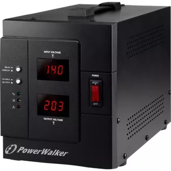 Bluewalker PowerWalker AVR 3000/SIV - Automatic Voltage Regulation - AC 230 V - 2400 Watt - 3000 VA - 2 Output Plugs (10120307)