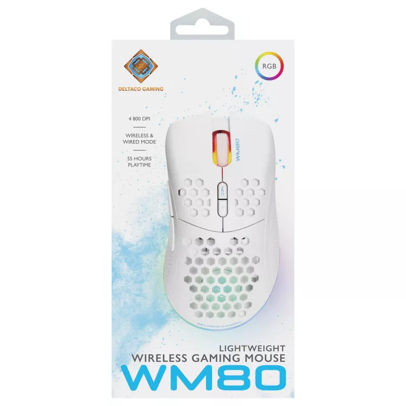 Gaming Mouse Deltaco GAM-120-W RF Wireless USB Type-C