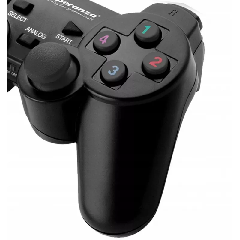 Esperanza EGG108K Gaming Controller Black USB 2.0 Gamepad Analogue / Digital PC, Playstation 3