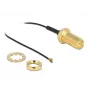 Antenna Cable DeLOCK RP-SMA jack bulkhead to I-PEX MHF 4 plug 0.81 35 cm