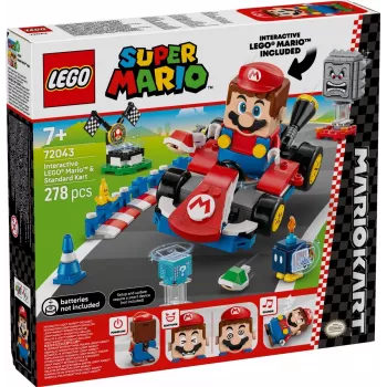 LEGO Construction Toy 72043 Super Mario Interactive Mario Kart with Standard Kart