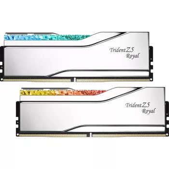 DIMM 48 GB DDR5-8200 (2x 24 GB) Dual-Kit, Memory Silver, F5-8200J4052F24GX2-TR5S, Trident Z5 Royal, INTEL XMP