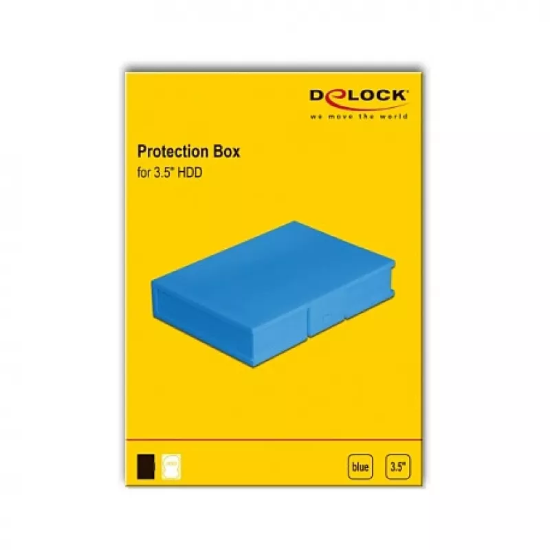 Protection Box DeLOCK 18373 for 3.5 inch HDD Blue