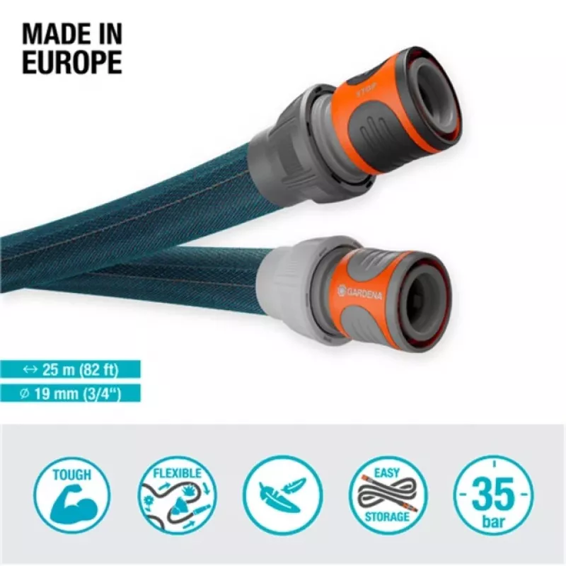Round soaker hose Gardena Liano Xtreme 25 m Blue Grey Orange
